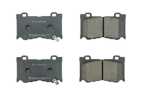 Jeu de 4 plaquettes de frein AISIN ref. BPN-7000